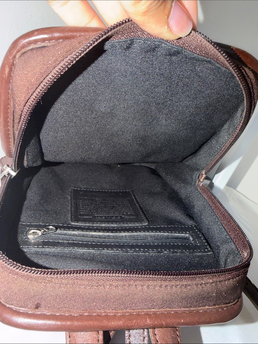 Coach Vintage 6215 Brown Mini Backpack with Leather Trim - Picture 8 of 13
